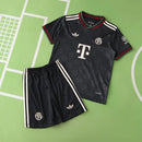 BAYERN MUNICH THIRD BLACK KIT FOR KIDS 25/26