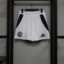 PANTS CORTOS MANCHESTER UNITED WHITE PLAYER 24/25