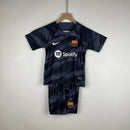 BARCELONA GOALKEEPER SECOND KIT FOR KIDS 23/24