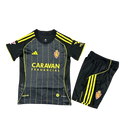 ZARAGOZA SECOND BLACK KIT FOR KIDS 25/26
