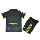 ZARAGOZA SECOND BLACK KIT FOR KIDS 25/26