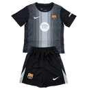 BARCELONA GOALKEEPER THIRD BLACK KIT FOR KIDS 25/26