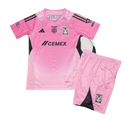 JERSEY TIGRES GOALKEEPER PINK KIT FOR KIDS 25/26