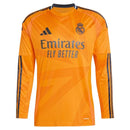 REAL MADRID SECOND ORANGE MANGA LARGA MEN 24/25