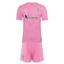 ATHLETIC BILBAO PINK GOALKEEPER KIT FOR KIDS 25/26