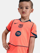 BARCELONA THIRD ORANGE KIT FOR KIDS 25/26