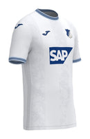 Hoffenheim - 2023-2024 - Camiseta Hoffenheim - Uniforme visitante Hoffenheim - Joma Hoffenheim - Diseño moderno - Negro - Blanco - Bundesliga -  Escudo del club - Logo de Joma - Tecnologías innovadoras - Confort - Rendimiento.
