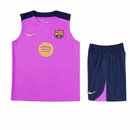 KIT BARCELONA TRAINING SIN MANGA PINK 25/26 MEN
