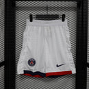 PSG-Pantalones-Cortos-II-24-25-Jugador-Blanco-Fútbol-Equipación-Uniforme-Temporada-Clásico-Deportivo-Calidad-Estilo 