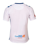 Tenerife 2024/2025 - Camiseta de local Tenerife - Cruz de Santo André - Diseño único - Blanco - Azul - La Liga 2 - Identidad del club - Tradición - Moderno - Temporada - Fútbol - Equipamiento deportivo - Distintivo.