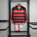 JERSEY FLAMENGO LONG SLEEVE FIRST KIT FOR KIDS 24/25